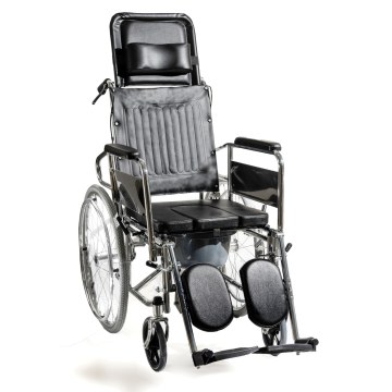 AC – 49D Wheelchair with Reclining Backrest & WC Commode AC – 49D Wheelchair with Reclining Backrest & WC Commode