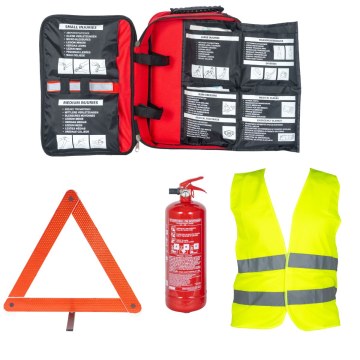 DIN 13164 First Aid Bag with 2Kg Fire Extinguisher Kit