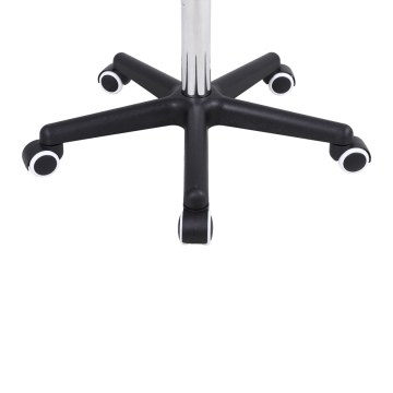 Τροχήλατο σκαμπό ρυθμιζόμενου ύψους – μαύρο