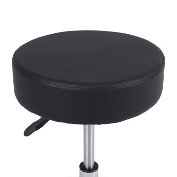 Τροχήλατο σκαμπό ρυθμιζόμενου ύψους – μαύρο