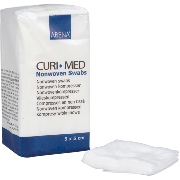 ABENA- Curi Med Επιθέματα Non woven, μη αποστειρωμένα 4ply, 5x5cm 100ΤΕΜ ABENA- Curi Med Επιθέματα Non woven, μη αποστειρωμένα 4ply, 5x5cm 100ΤΕΜ