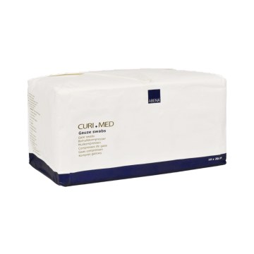 Abena Curi Med Gauze Swabs Επιθέματα Γάζας μη αποστειρωμένα 17 κλωστών 8ply, 10x10cm 100 τμχ