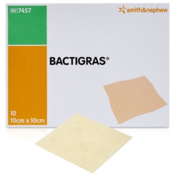BACTIGRAS – Medicated Tulle Gras Gauze with 0.5% Chlorhexidine (Smith & Nephew)