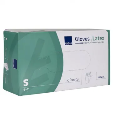 Γάντια Latex Abena Classic, με Πούδρα 100τεμ Small