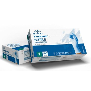 Γάντια Νιτριλίου Χωρίς Πούδρα INTCO, 100τεμ.