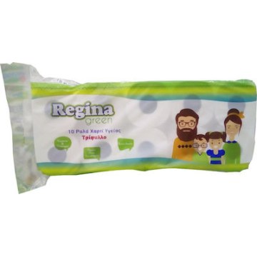 Χαρτί Υγείας Regina green - Γκοφρέ 90gr 10άρι Χαρτί Υγείας Regina green - Γκοφρέ 90gr 10άρι