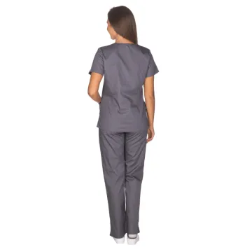 Alezi Ιατρική Στολή Γυναικεία κλασσική γραμμή– Γκρι