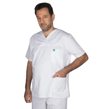 Alezi Ιατρική Στολή Unisex κλασσική γραμμή– Λευκό