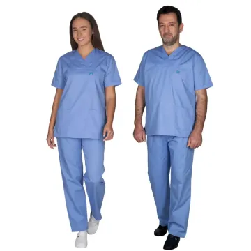 Alezi Ιατρική Στολή Unisex κλασσική γραμμή– Σιέλ