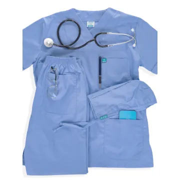 Alezi Unisex Medical Scrub in Classic Fit – Light Blue