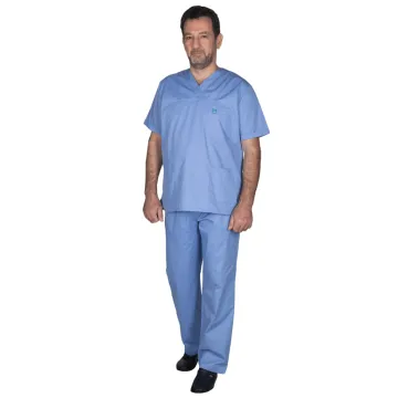 Alezi Ιατρική Στολή Unisex κλασσική γραμμή– Σιέλ