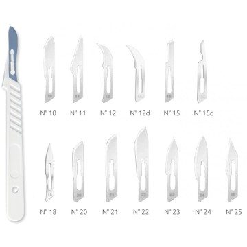 Medicals Sterile Scalpel with Plastic Handle No. 11