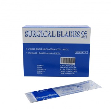 Surgical Blades Without Handle N22 (100 Pieces)