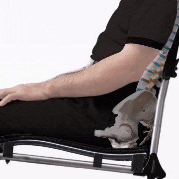 Σύστημα καθίσματος S-Ergo που υποστηρίζει τη σωστή θέση του χρήστη.