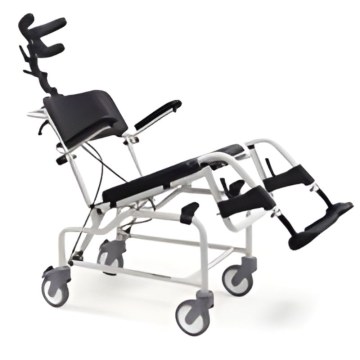 Atlantis Aluminium Wheelchair with Commode & Hydraulic Recline – Adjustable Leg Rests, High Stability