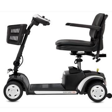 Side view of the Centuro Mini mobility scooter showing its compact frame and wheel design.