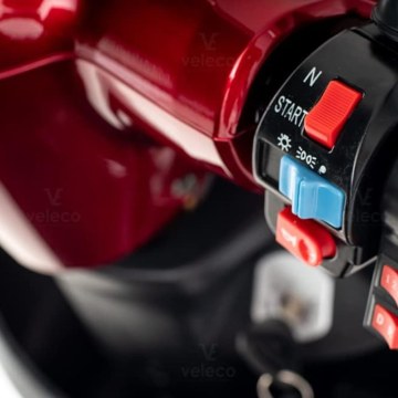 Veleco ZT15 λεπτομέρεια διακόπτη ανάφλεξης και πίνακα χειρισμού