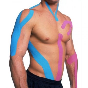 Kinesiology Tape MoVeS, high elasticity and strong adhesion BLUE