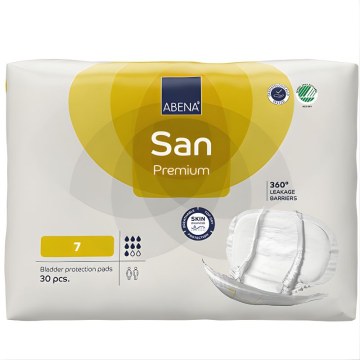 Abena San 7 Moderate Heavy Incontinence Pads 30 pcs.