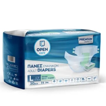 Adult DiaperOpen Care, Super, Large, 30 pcs