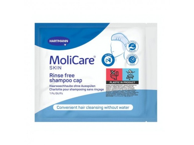 Σκουφάκι Λουσίματος Χωρίς Ξέβγαλμα Molicare