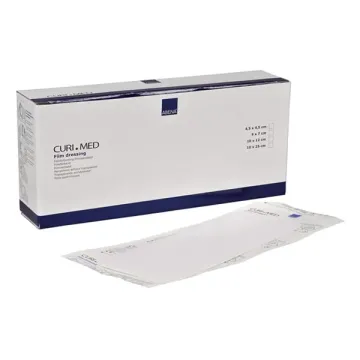 Αυτοκόλλητο αποστειρωμένο επίθεμα, διάφανο, Curi-Med 10x25cm, 75τεμ.