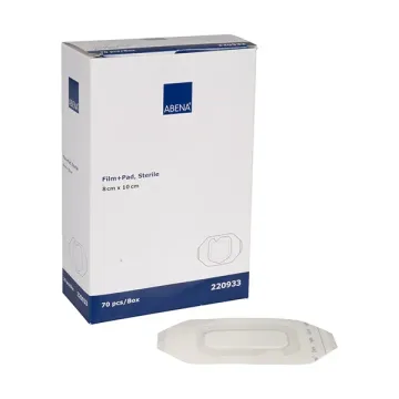 ABENA Αυτοκόλλητο αποστειρωμένο επίθεμα Film+Pad, 8x10cm, 70τεμ.