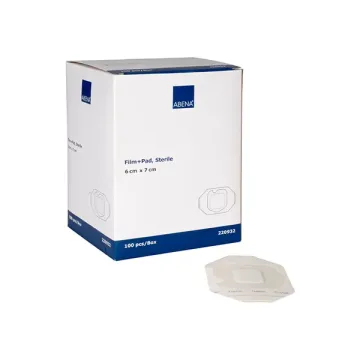 Αυτοκόλλητο αποστειρωμένο επίθεμα Film+Pad, Curi-Med 6x7cm, 100τεμ.