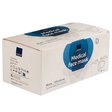 Ιατρική Μάσκα Προσώπου Abena,Type IIR, μπλε, συσκ. 50τεμ.