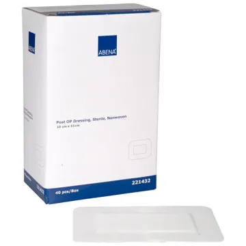 Αυτοκόλλητο αποστειρωμένο επίθεμα, non woven, ABENA 10x15cm, 40τεμ. Αυτοκόλλητο αποστειρωμένο επίθεμα, non woven, ABENA 10x15cm, 40τεμ.