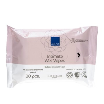 ABENA Intimate Μαντηλάκια ευαίσθητης περιοχής, 20τεμ.