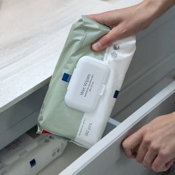 Υγρομάντηλα ABENA 20x27cm, με καπάκι, 80τεμ.