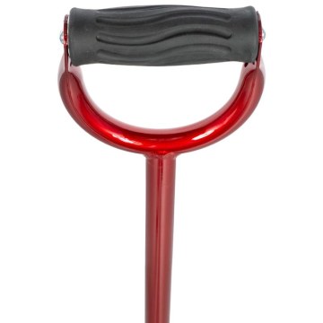 Μπαστούνι PREMIUM κόκκινο τετράποδο – κλειστή εργονομική λαβή