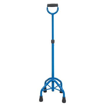 Μπαστούνι PREMIUM μπλε τετράποδο με κλειστή λαβή