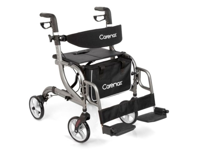 VITA Rollator Περιπατητήρας με Υποπόδια και Λειτουργία Αμαξιδίου Μεταφοράς