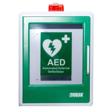 Πλαστικό Επιτοίχιο Κουτί Απινιδωτή AED με Συναγερμό 105 dB