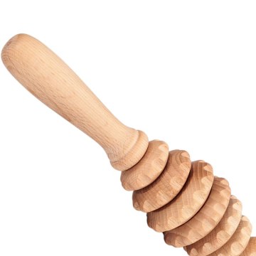 Habys Wooden Body Massager – 13-Roller Beech, 40×5×5 cm