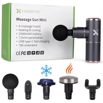 Πιστόλι Μασάζ - Massage Gun Mini Habys  Πιστόλι Μασάζ - Massage Gun Mini Habys