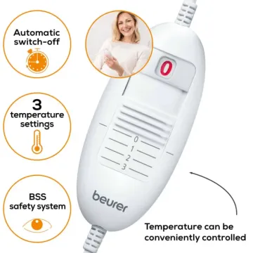 Electric Heating Pad HK 35, 100 Watts, 30×40 cm, Beurer