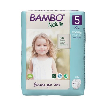 Οικολογικές Παιδικές Πάνες bambo nature 5 (12-18kg XL) Οικολογικές Παιδικές Πάνες bambo nature 5 (12-18kg XL)