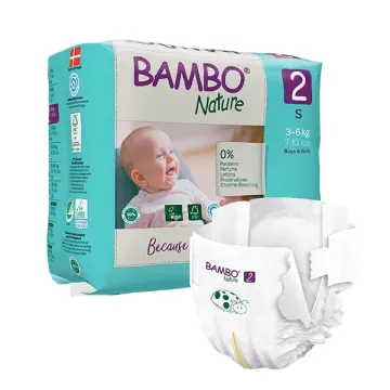 Bambo nature Οικολογικές Παιδικές Πάνες 2 (3-6kg S)