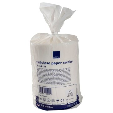 ABENA Cellulose Swabs Roll (2 rolls), 4x5cm, 500 pcs/roll