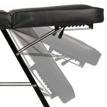 ARIA NERO Beauty Chair fully reclining function with Trays Black Aveno Life