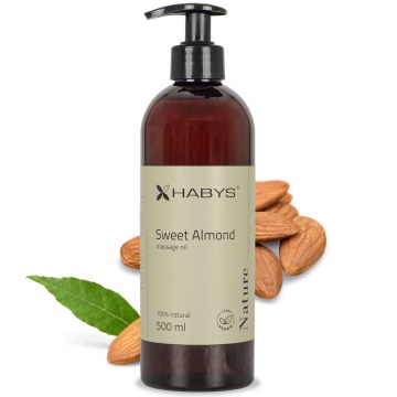 HABYS Nature Sweet Almond Λάδι Μασάζ 500ml με Αντλία