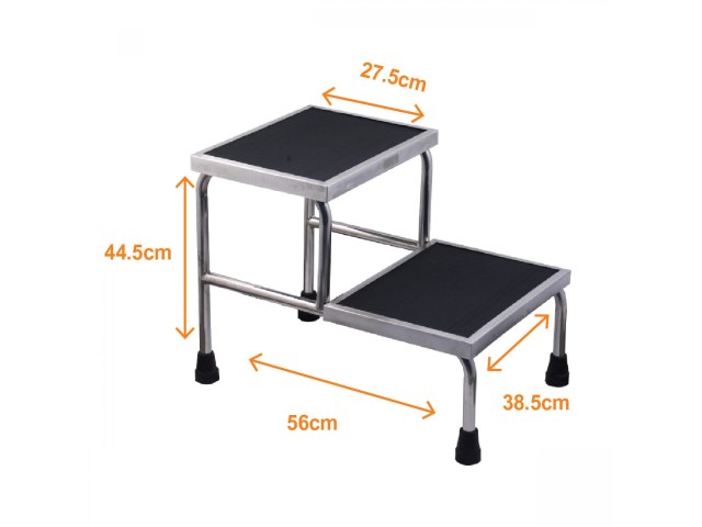 Reinforced Double Step StoolFrame 201 stainless steel Reinforced Double Step StoolFrame 201 stainless steel