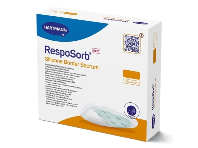 Hartmann RespoSorb® Silicone Border Sacrum 18x18.5 Hartmann RespoSorb® Silicone Border Sacrum 18x18.5