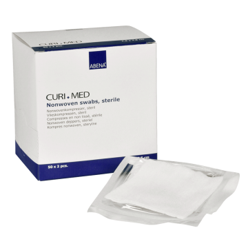 ABENA- Curi Med Επιθέματα Non woven, αποστειρωμένα 4ply, 10x10cm 2 τμχ ABENA- Curi Med Επιθέματα Non woven, αποστειρωμένα 4ply, 10x10cm 2 τμχ