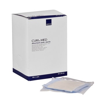 Curi-Med Sterile Absorbent Dressings 10x10cm (50pcs)  Curi-Med Sterile Absorbent Dressings 10x10cm (50pcs)