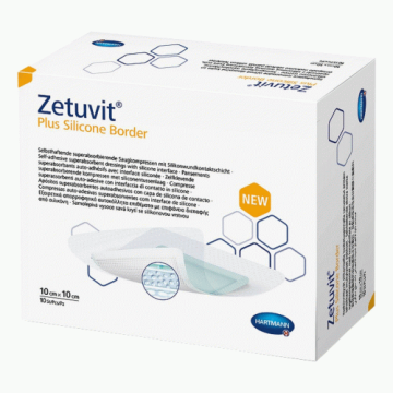 Hartmann Zetuvit Plus Silicone Border Επίθεμα 12,5  x 12,5 cm 10τμχ. Hartmann Zetuvit Plus Silicone Border Επίθεμα 12,5  x 12,5 cm 10τμχ.