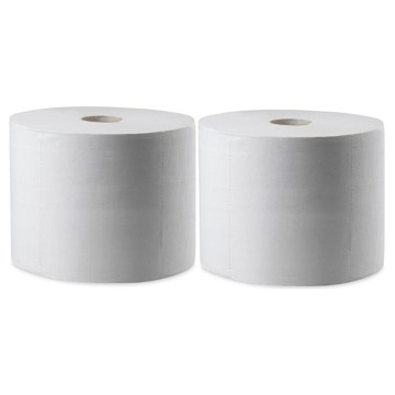 Βιομηχανικό ρολό λευκό 2x4,5kg 2φυλλο (2 τεμ.) Βιομηχανικό ρολό λευκό 2x4,5kg 2φυλλο (2 τεμ.)